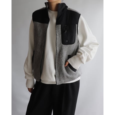 Gray fleece vest