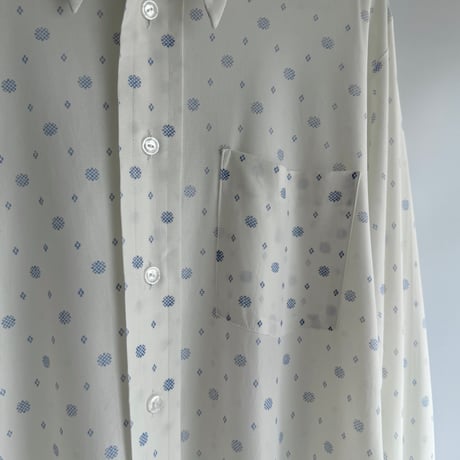 Light blue dot sheer shirt