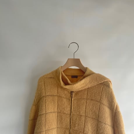 Zip knit with scarf