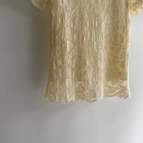 Ivory lace T-shirt