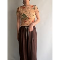 Floral pattern pokopoko tops