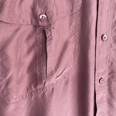 Dull pink silk shirt (men's)