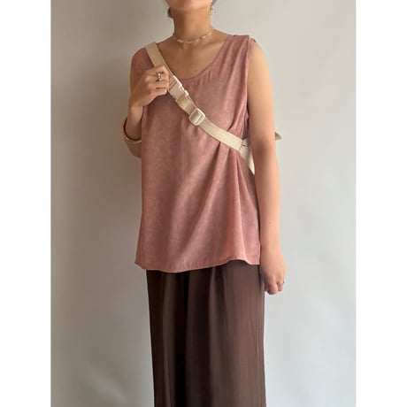 Pink sleeveless tops
