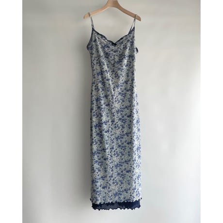 Light blue floral print dress