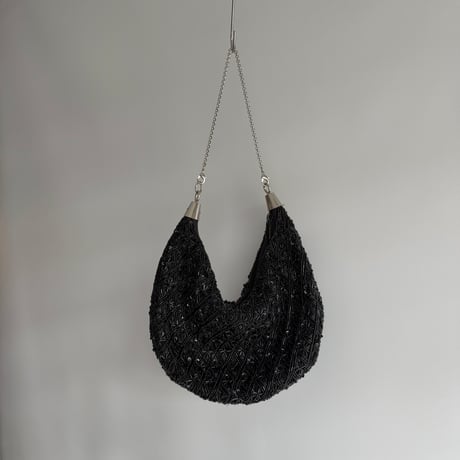 Black beaded bag