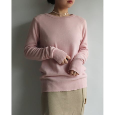 Pink cashmere knit