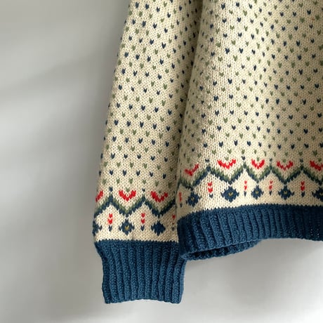 Nordic boat neck knit