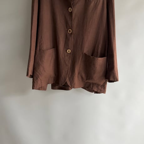 Brown linen jacket