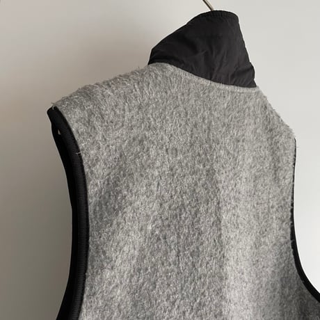 Gray fleece vest