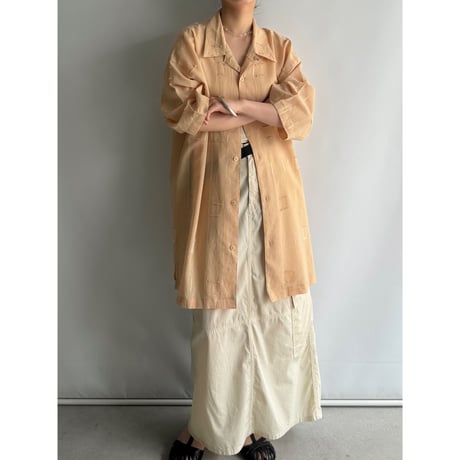 Pastel orange design shirt