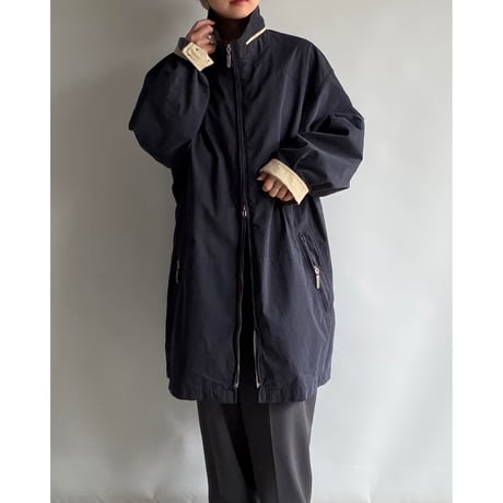 Navy stand collar outer