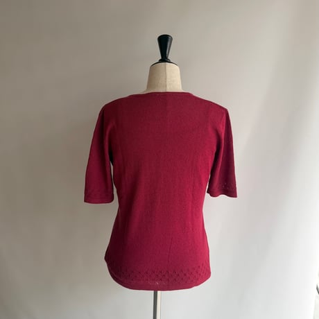 Bordeaux ensemble knit