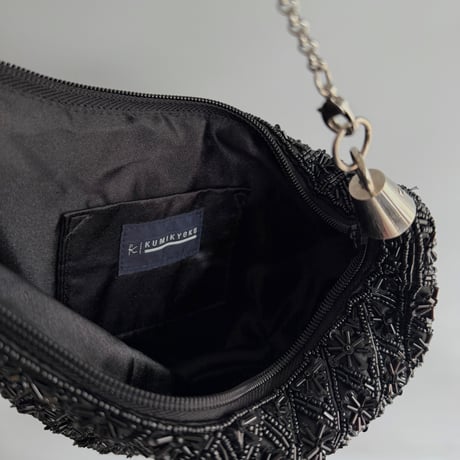 Black beaded bag