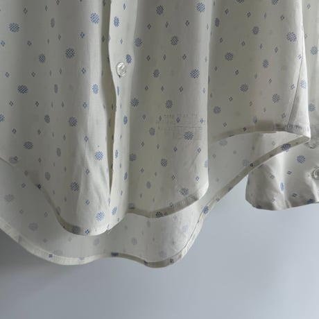 Light blue dot sheer shirt