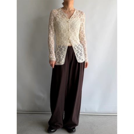 white lace cardigan