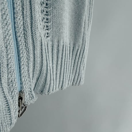 Openwork double zip vest