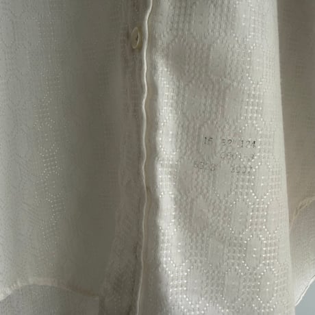 Sheer white long-sleeved shirt
