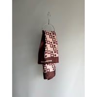Pink × Brown vintage scarf