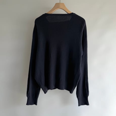 Gold button pleated knit