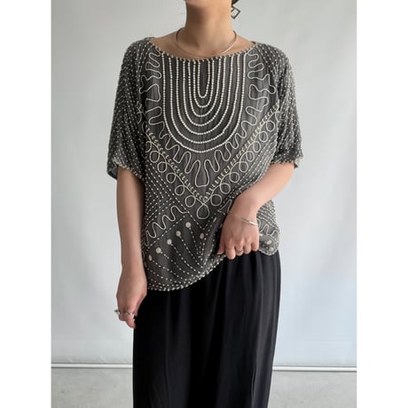 Bead embroidery tops
