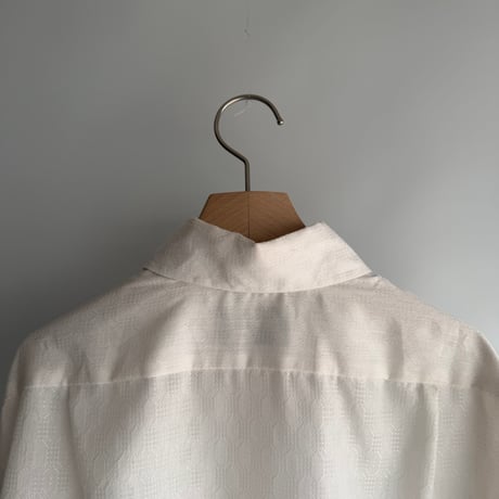Sheer white long-sleeved shirt