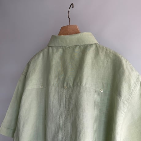 Mint green linen shirt