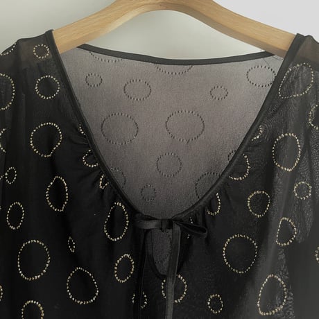 Gold lame black tops