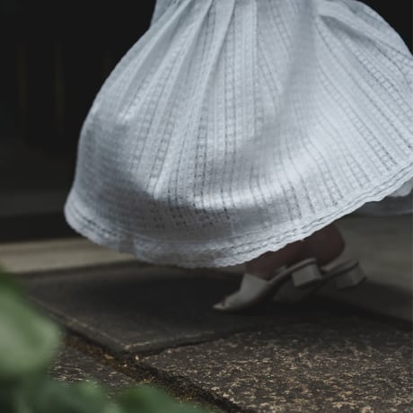【RENTAL】Full lace high neck dress