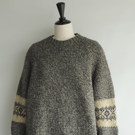 Charcoal Nordic knit