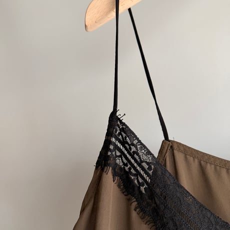 Brown lace camisole