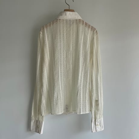 White lace shirt