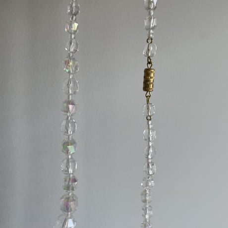 Aurora clear bead necklace