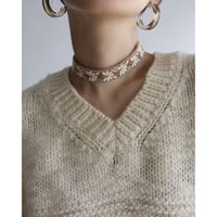 Embroidery braid choker