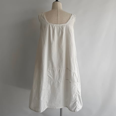 Sleeveless white dress