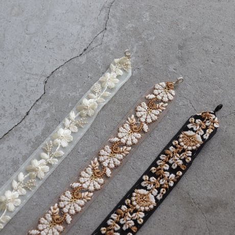 Embroidery braid choker