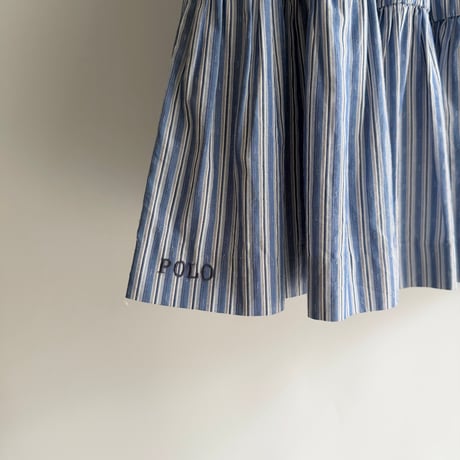 Striped tiered mini dress