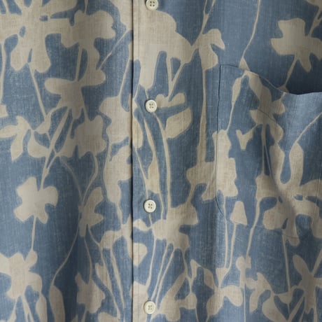 Sax pattern silk shirt (men's)