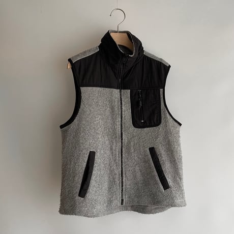 Gray fleece vest