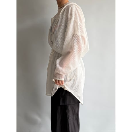 Loose mesh hoodie