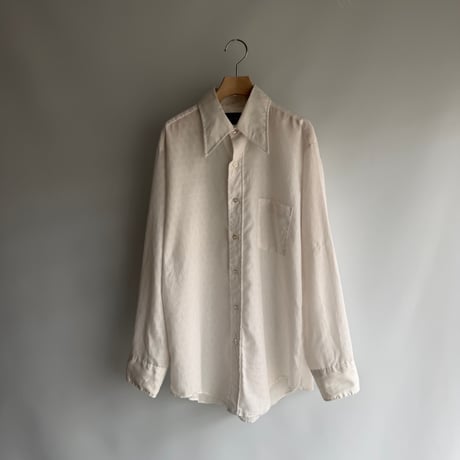 Sheer white long-sleeved shirt