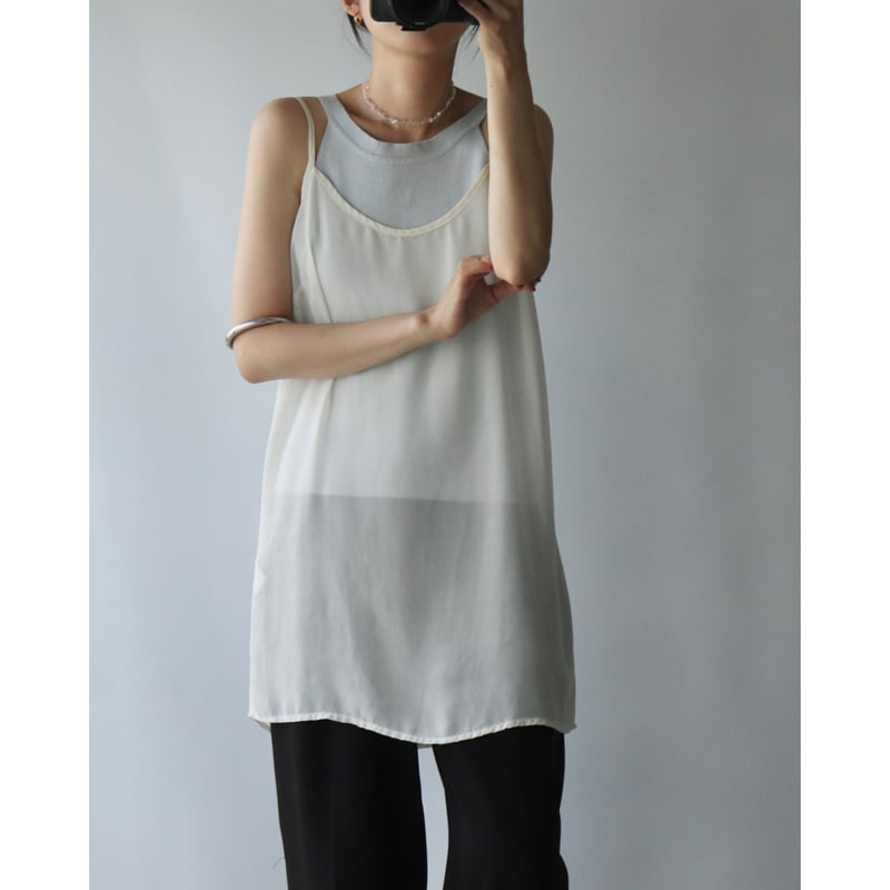 ほぼ新品】sheer cover camisole 【公式通販】