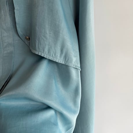 Light blue satin shirt
