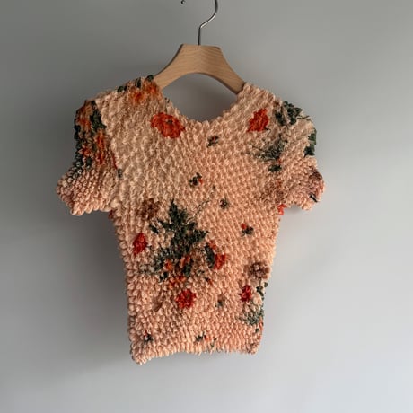 Floral pattern pokopoko tops