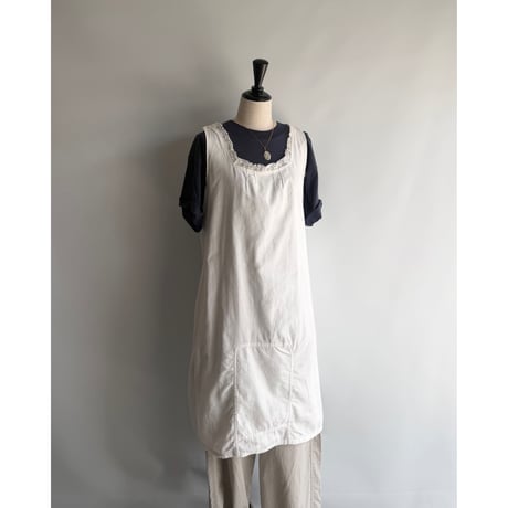 Sleeveless white dress