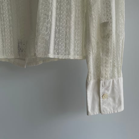 White lace shirt