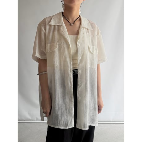 Sheer soccer white sheer shirt