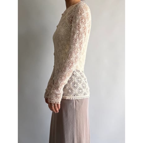 white lace cardigan