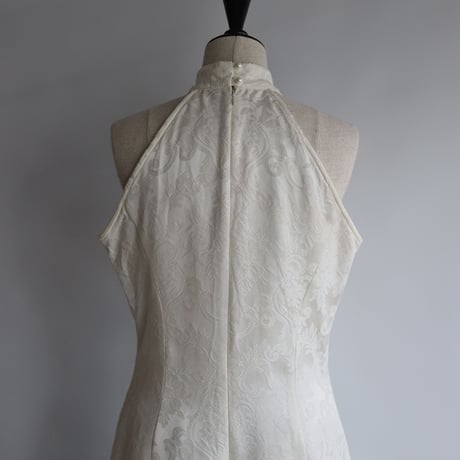 【RENTAL】Jacquard High neck dress