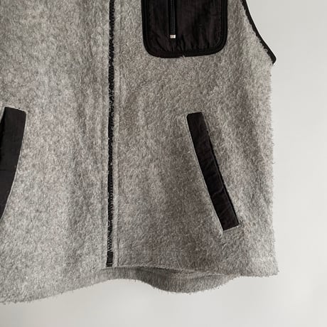 Gray fleece vest