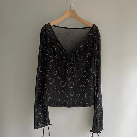 Gold lame black tops